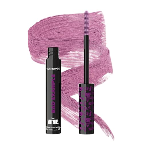 Wet n Wild x Disney Villains Bad Example Color Mascara, Farbige Mascara Volumen Pink, Wischfest - Inspiriert von Cruella De Vil, All Sass