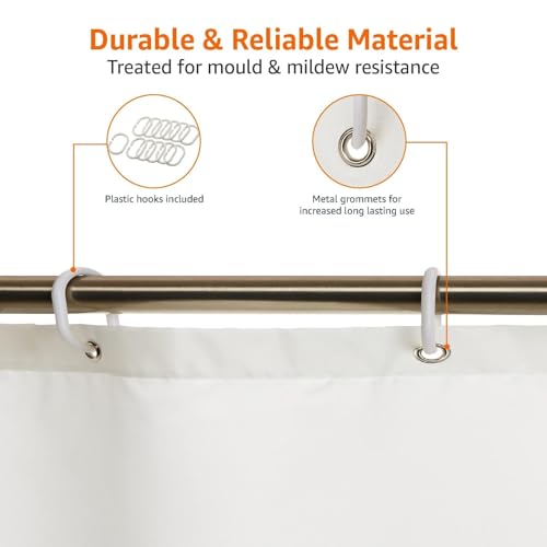 Rideau de douche imperméable tissu polyester 180x180cm vert noir