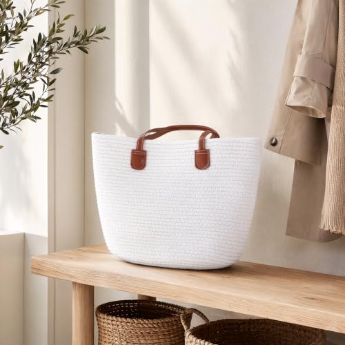 Bolso Tote de Playa de Rafia Tejida para Mujer miniatura 3