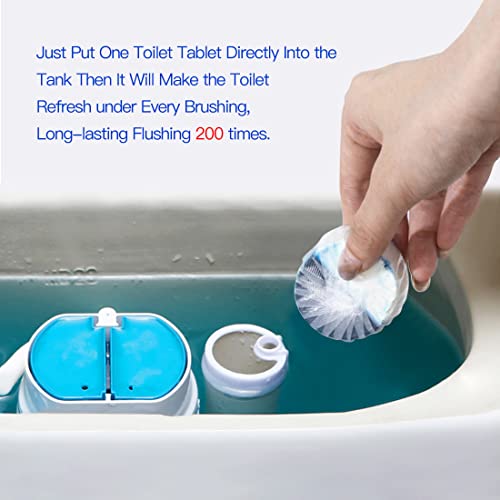 KIISSIISO-Commercial-Household-Bathroom-Cleaners-28-Pack-Toilet-Bowl-Cleaner-Tablets-Automatic-Toilet-Tank-Cleaners-Multipurpose-Janitorial-DeodorizersBlue-and-White