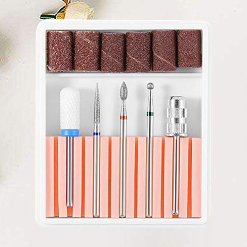 Set de 5 piezas para manicura con cabezales de lijado miniatura 6