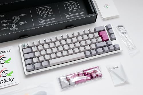 Ducky One3 Mist SF Blue Cherry MX Switch Mechanical Keyboard - UK Layout, Cherry MX Blue Switch, SF (65%) - Image 3