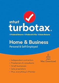 [Old Version] TurboTax Home & Business + State 2019 Tax Software [Mac Download]