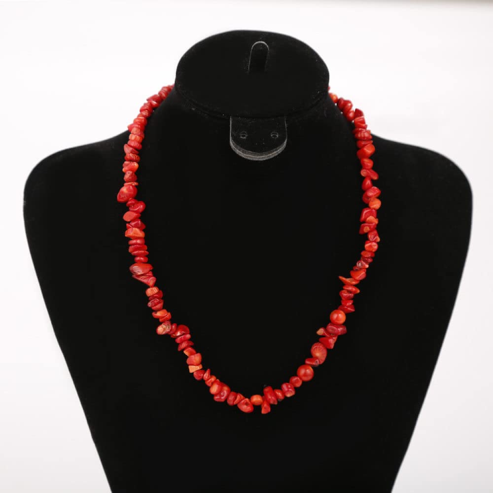 Collana Donna Con Ciondolo Farfalla E Perline Di Corallo Rosso – Gioiello Reiki In Cristallo Per Amicizia E Yoga - 4