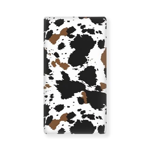 Image of Cow Print Crib Sheets for Baby Boys Girls Horse Crib Sheet for Standard Crib Mattress 28 inch x 52 inch Fitted and Soft Breathable Crib Mattress Sheet