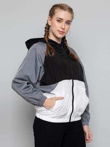 Image of CHKOKKO Sunscreen Jacket for Women Hooded Zipper Sports Jacket | UV Protection | Sun Protective | Lightweight Water Resistant | Riding Biker | Outdoor Travel Gym Running