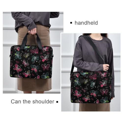 Funda portátil para laptop 15.6 pulgadas con asa y correa miniatura 2