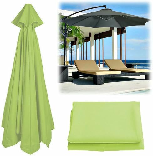 Cubierta de sombrilla 300 cm verde impermeable ideal para crear sombra fresca en el jardín