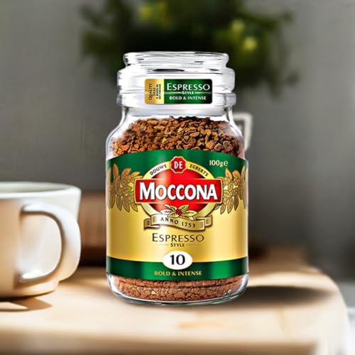 Image of Moccona Espresso Instant Coffee 100g | Imported Coffee | Premium Arabica & Robusta Blend | Freeze-Dried | Bold & Strong Flavor