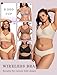 OEAK Womens Wireless Jelly Bra Plus Size Supportive Seamless Bras Full Coverage Push Up Comfortable No Underwire Tshirt Bras Beige M