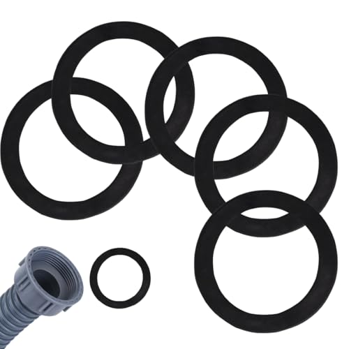 CULEO - CULEO Rondelles en caoutchouc plates, joints de plomberie, Ø45 mm x Ø34 mm x 3 mm, Lot de 5, anti-odeurs pour siphon et descentes