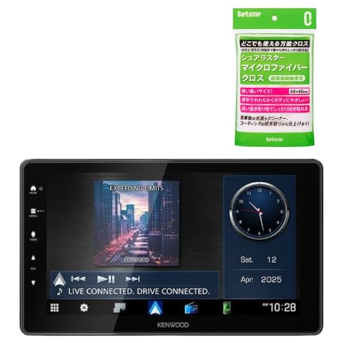 ケンウッド カーナビ ディスプレイオーディオ 9V型 大画面 Bluetooth DMX7509XS カークロス付 2点セット