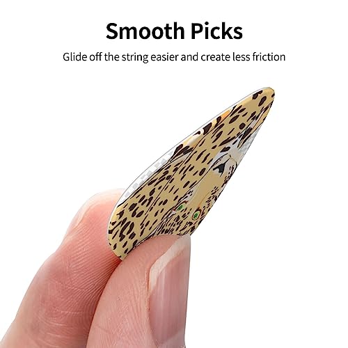 Médiator de guitare Wild Cheetah 12 médiators tendance et durables dans une boîte pour ukulélé guitare électrique basse - Les Beatles, Paul McCartney, John Lennon, RIngo Starr, George Harrison Médiator de guitare Wild Cheetah 12 médiators tendance et durables dans une boîte pour ukulélé guitare électrique basse – Image 4