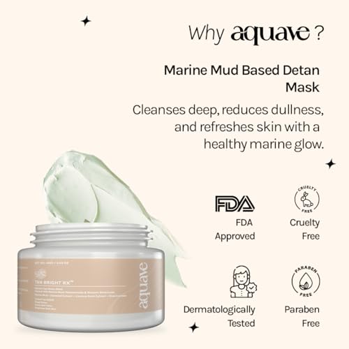 Image of De-Tan Clay Face Pack-100Gm | Instant Tan Removal & Skin Brightening with Even Toned Skin | Infused with Niacinamide, Marine Mud, Seaweed Extract, Licorice Root Extract for Fresher & Hydrated Skin | Men & Women Both