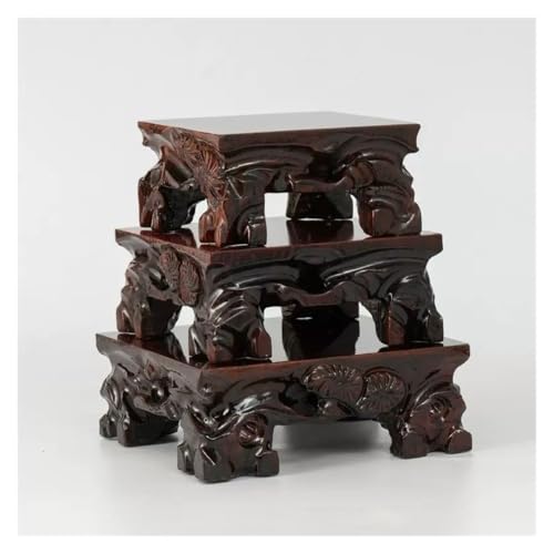 Socle de fleurs carré en bois pour stabiliser les pots de bonsaï instables