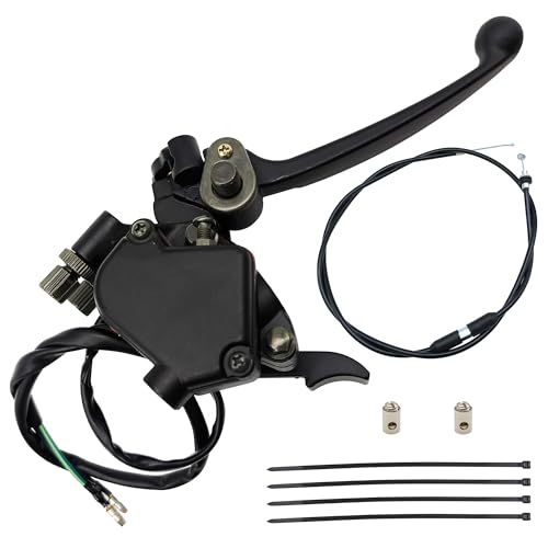 Image of 7 /8 inch 22mm Thumb Throttle Cable with Dual Brake Lever Assembly for 50cc 90cc 150cc 250cc ATV Quad Roketa Taotao Sunl Kazuma Go Kart