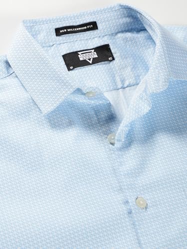 Image of Thomas Scott Men's | Checks | Full Sleeve | Slim Fit | 100% Cotton | Point Collar | Formal Shirt