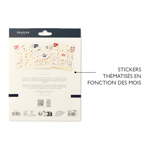 Draeger Paris - Carnet De Stickers D'Organisation Home Office - 12 Feuilles – Image 6