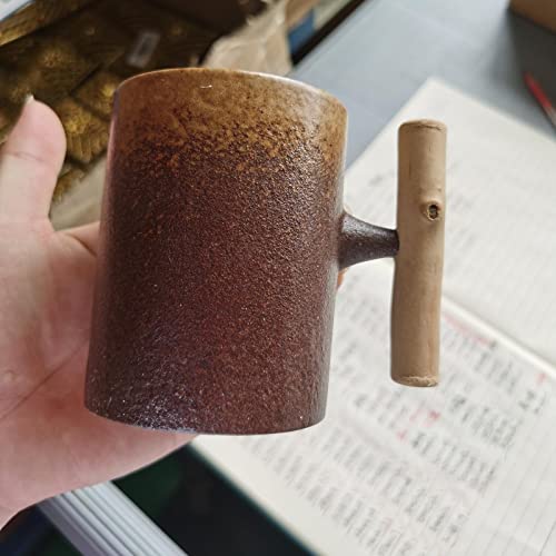 Caneca de café de cerâmica estilo japonês vintage xícara de bebida rústica, estilo C1 360ml