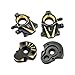 Coating Brass Steering Knuckle and Front Outer Portal Housing 68.7g Black for Redcat Ascent-18 Rc Car Upgrade Parts Crawler Accessories 1/18