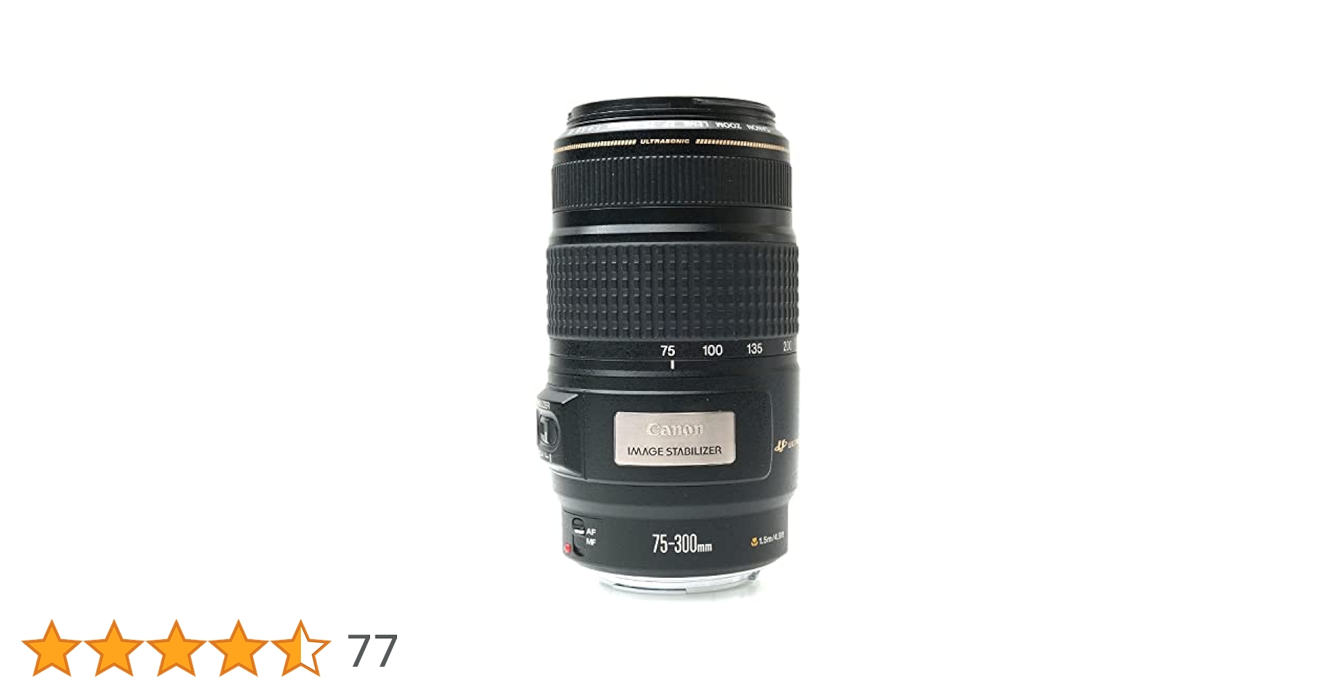 Canon EF 75-300mm f/4-5.6 is USM Telephoto Zoom Lens for