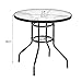 VINGLI Patio Table with Umbrella Hole, 32