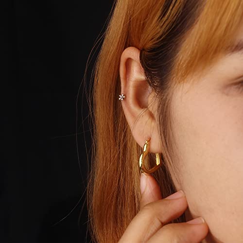 925 Sterling Silver Small Heart Hoop Earrings for Women Girls Hypoallergenic Silver Heart Hoops Earrings Lightweight Girl Earrings2