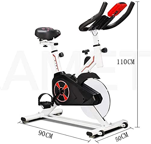 Image of Exercise Bike Indoor Stationary Bike Comfortable Seat Cushion with LCD Detector Heavy Flywheel /Daily Home Fitness /Weight Loss Exercise Bike