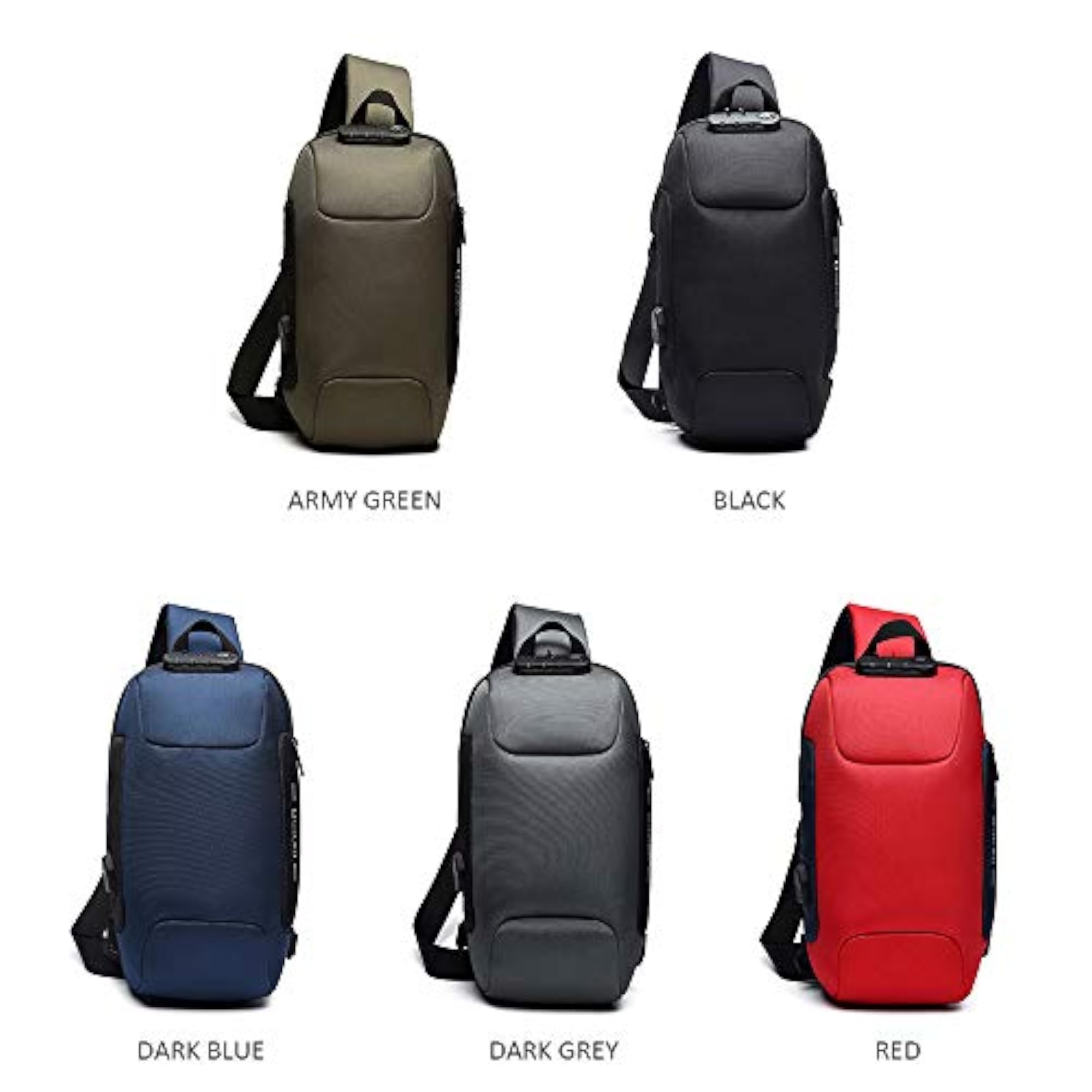 Men Outdoor Shoulder Bag Water-Resistant Chest Pack