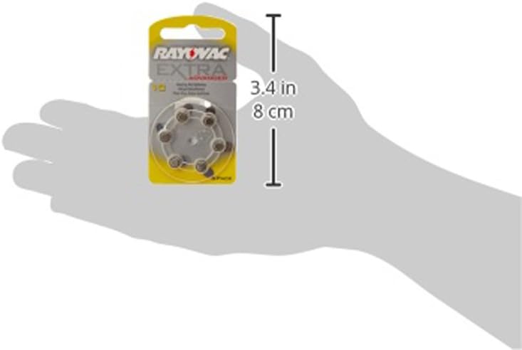 Rayovac Extra Advanced Hearing Aid Batteries Size 10 (60 Batteries)