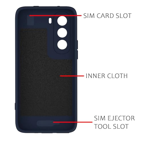 Image of Back Cover Compatible with Realme P4x 5G | MagFit Ring Design (Non-Magnetic) | Shockproof Case | Anti-Slip Grip | Raised Camera Edges | Slim Protective Case for Realme P4x 5G (Steel Blue)