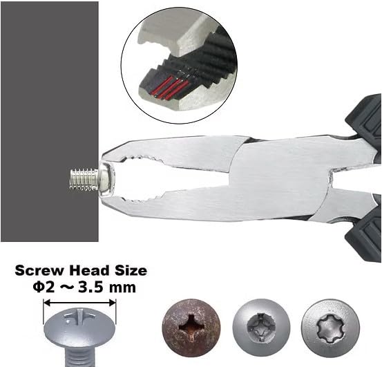 Image of VAMPLIERS 5 inch Mini Stripped Screw Remover Pliers with ESD Safe Grip. Made in Japan. Slender Non-Slip High Carbon Steel Jaws. Ideal for IT, iPhone, Mac /PC, Circuit Boards or Any Electronic Repairs.
