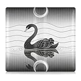 tplaotee Black Swan - Funda de piel sintética para registro de coche y seguro de coche, para cualquier camión, motocicleta, remolque o barco