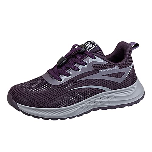 Zapatillas de mujer transpirables con malla única y suela ligera