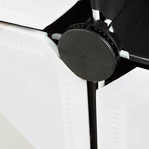 Relaxdays, bunt Steckregal Kinderzimmer, Tiermotive, Kunststoff Stecksystem, m. Türen, Kleiderschrank, m. Kleiderstange, Standard, Schwarz