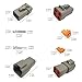 4 Sets DTP Connector Kit 4 Pin Automotive Waterproof 25 Amp 10-14 AWG Male and Female Connector Kit for Car,Truck,Boats LED