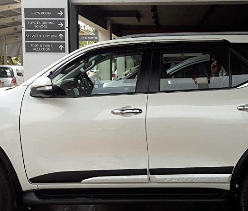 ABS door cladding side beading for Toyota Fortuner (Black and White)