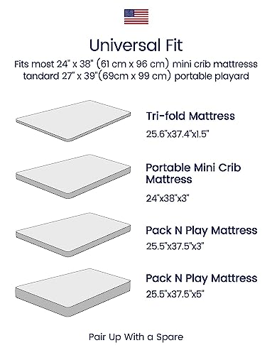 Image of TotAha Botanical Pack and Play Sheets Fitted, Compatible with Graco Pack N Play Playard Crib, Babyletto, Dream on Me, Baby Trend, and Other Playpen Mattress, Premium Soft Mini Crib Sheets, 2 Pack