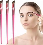 OneNine 3 Stücke Multifunktions Augenbrauen Bürste | Multifunctional Eyebrow Brush | Brauenbürsten für Augenbrauen | Ultradünner abgewinkelter Eyeliner Make up Pinsel