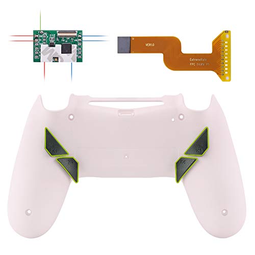 eXtremeRate Cherry Blossoms Pink Dawn Programable Remap Kit for PS4 Controller with Upgrade Board & Redesigned Back Shell & 4 Back Buttons - Compatible with JDM-040/050/055 - Controller NOT Included