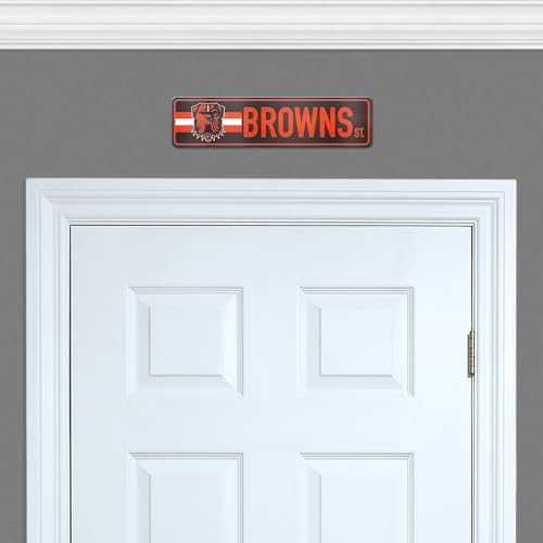 Rico Industries NFL Football Cleveland Browns Standard Laser Cut Acrylic Street Sign 3.5” X 14.25” Home Decor - Bedroom - Office - Man Cave - image 5