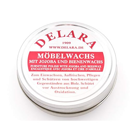 DELARA Cera para Muebles yoyoba y Cera de Abeja. Color: incoloro - Made in Germany