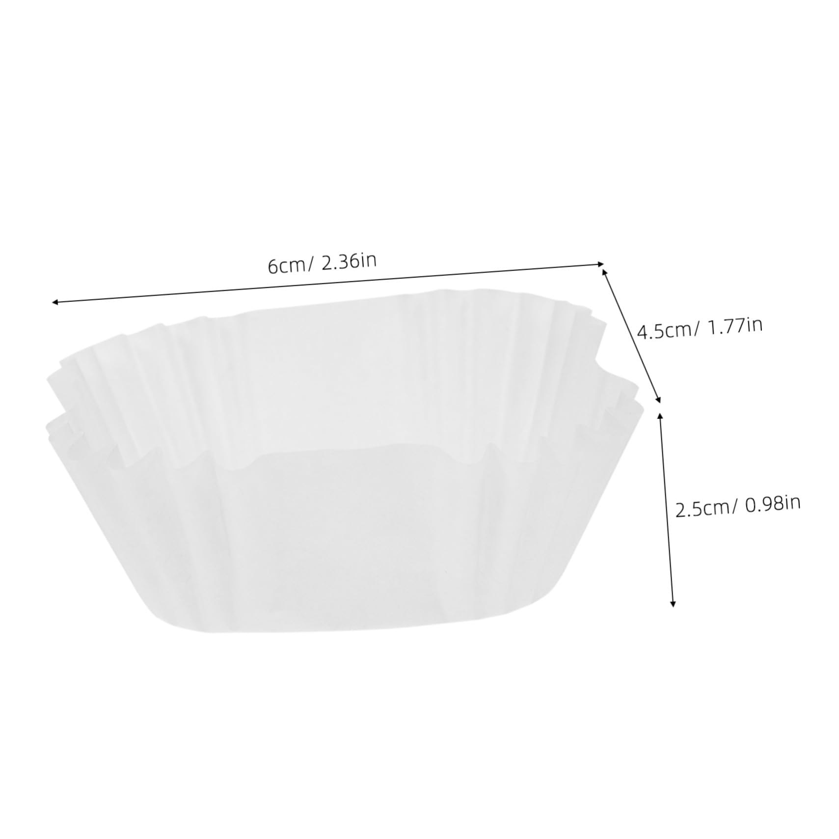 Healifty 3000 Pcs Moules à Muffins en Papier Carrés à Libération Facile pour Gâteaux de Lune et Cupcakes à Usage Familial et Festif