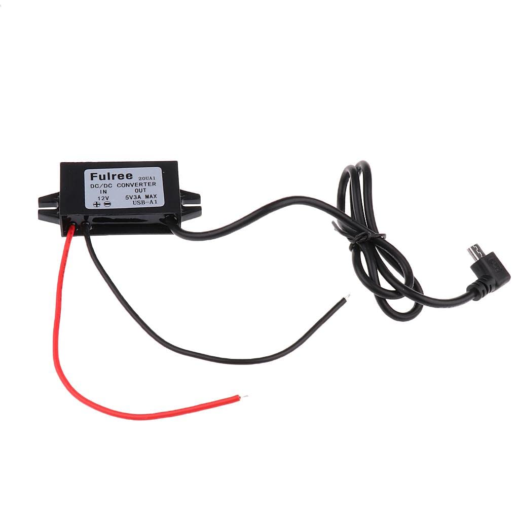 12V (8-22V) to 5V 3A 15W DC/DC Buck Power Converter Voltage Step Dowm Power Supply Adapter and Micro USB Output | Material ~ Poly-image-29