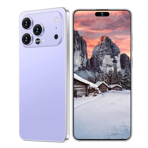 Image of Ecshock 17PM Unlocked Phone | Cell Phone Android 15.0 | 16+512GB Smartphone| 6.99 inch HD Display | Long Battery Life 7000mAh | 68+108MP Zoom Camera| Fingerprint Lock | with Dual SIM (Pale Purple)