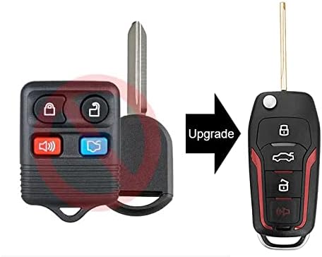 AutoKeyMax Compatible with 2008 2009 2010 2011 2012 2013 2014 Ford Escape Expedition Explorer Upgraded Flip Remote Key Fob 315MHz 4D63-80 Chip 4 Button FCCID: CWTWB1U331 (Single)