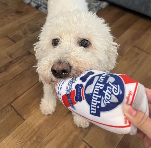Nestpark-Pup-Light-and-Pups-Blue-Rubbin-Beer-Dog-Toys-Funny-Dog-Toys-Plush-Squeaky-Cute-Dog-Gifts-for-Dog-Birthday-Cool-Stuffed-Parody-Dog-Toys-2-Pack-Mix