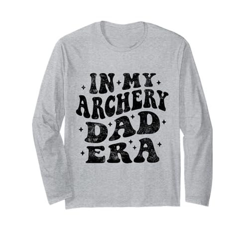 In My Archery Dad Era Funny Archery Dad Groovy Día del Padre Manga Larga