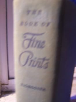 Hardcover Book of Fine Prints: anthology of printed pictures and intro Book