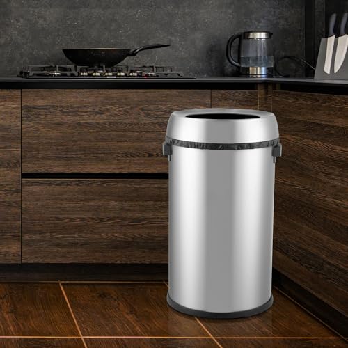 Caneca de basura comercial 65L acero inoxidable miniatura 6